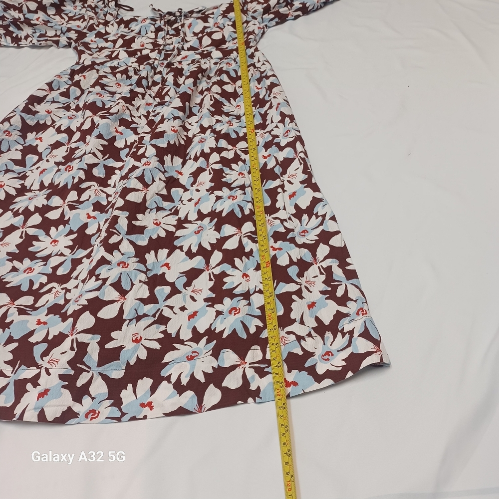 New Free Assembly Size M Floral Brown and White Dress - Picture 13 of 15